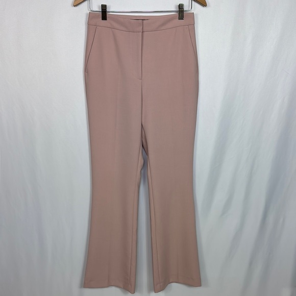 Zara Women’s Full Length Flared Pants Size Medium Pink High Rise‎ - Picture 5 of 16